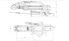 Dispositif de dépassement AL-KO 251S avec attelage AKS3004 pour remorque de 2700kg avec timon en V