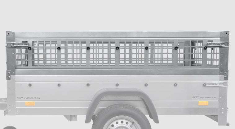 Rehausse Ridelles grillagées d'une hauteur de 40 cm pour UNITRAILER SOLID 300/2 PTAC 750 kg