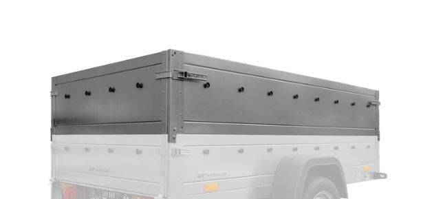 Rehausses de ridelles d'une hauteur de 40 cm pour UNITRAILER SOLID 300/2 PTAC 750 kg